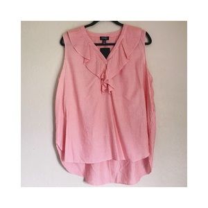 ☑️ NWT Jones New York Ruffled Tank Top